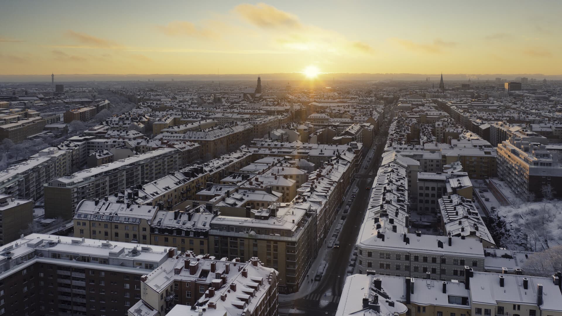 Hero image with view of the Stockholm